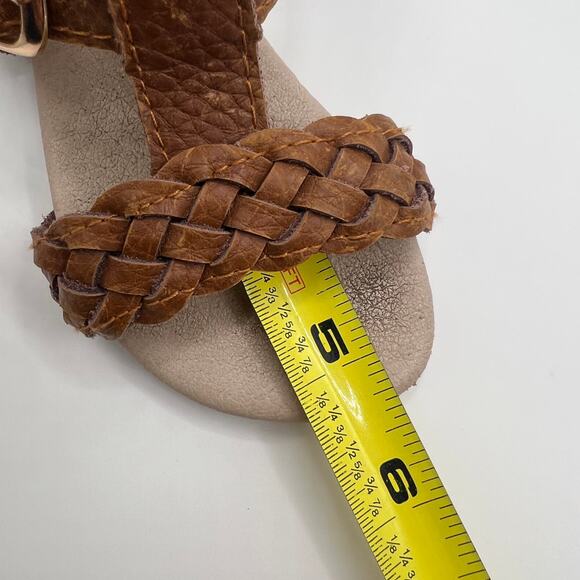 Monkeyfeet 12-18m Gladiator Sandals‎ Weathered Brown Boho Summer Braided - Picture 7 of 8
